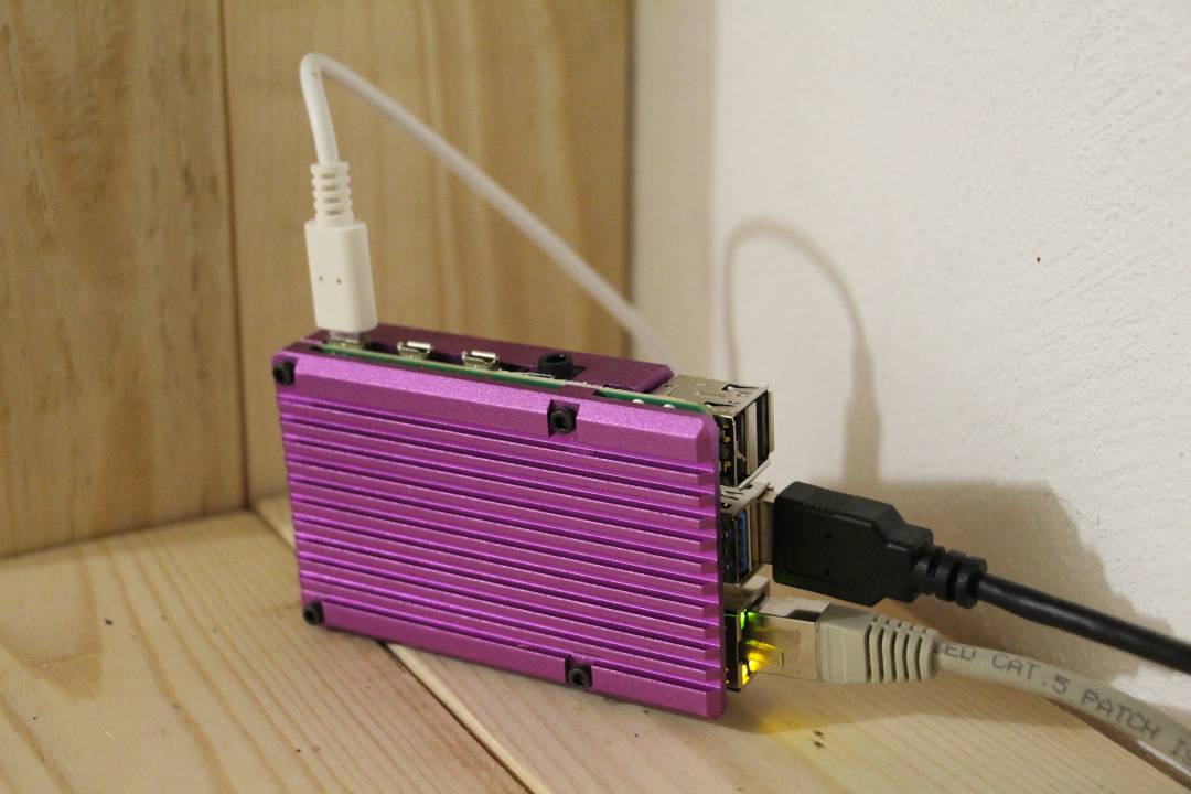 Image d'un de nos micro-ordinateurs Raspberry Pi 4